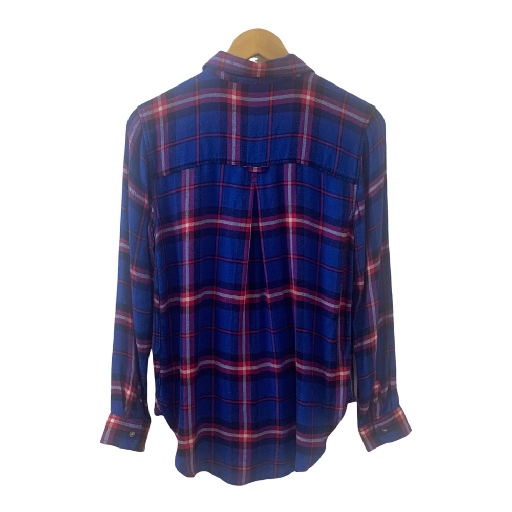 AEO Small Ahh-Mazingly Plaid Flannel Boyfriend Shirt - Picture 2 of 14